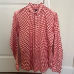 Brooks Brothers Red Checkered/Gingham Button Down